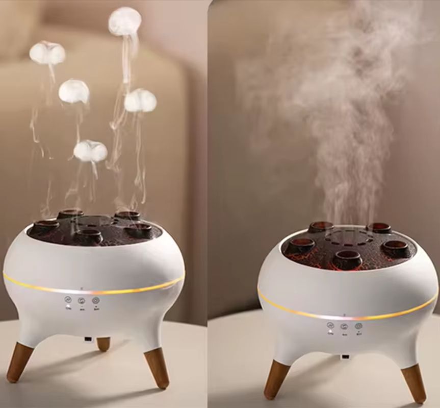Dynamic Jellyfish Air Humidifier and Essential Oil Diffuser 250ml with Remote and Colorful Night Lights
