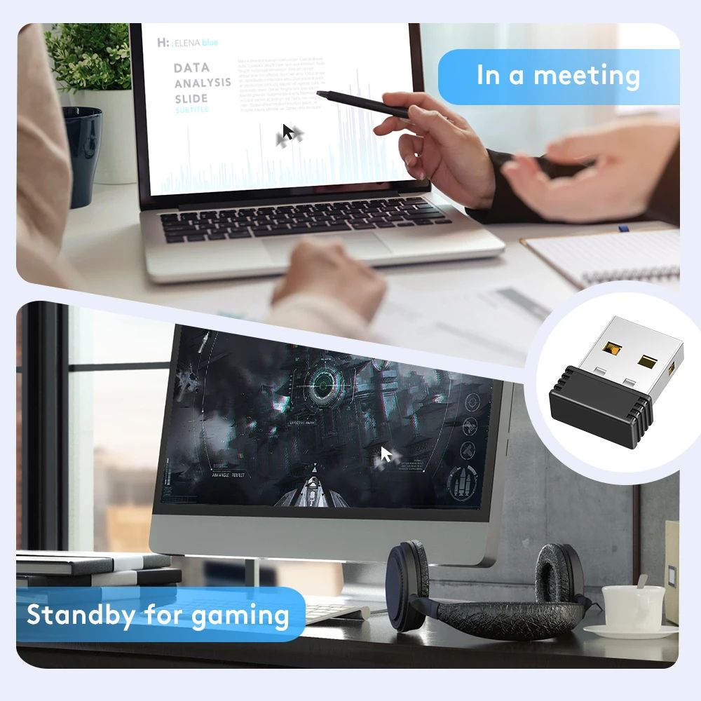 Undetectable USB Mouse Jiggler – Automatic Mouse Mover to Keep Laptop Awake