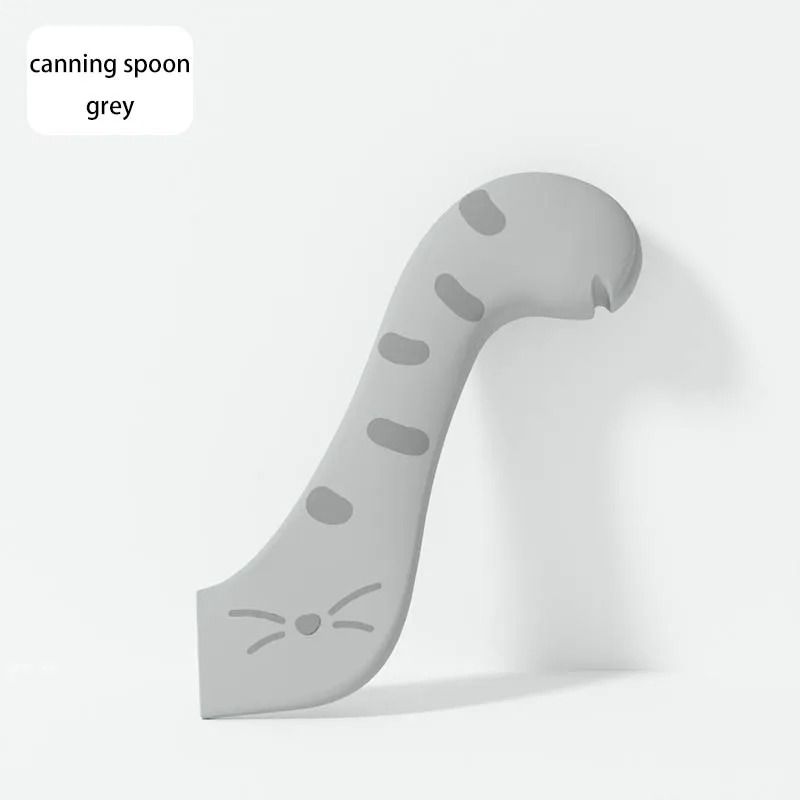 Multifunction Pet Feeding Spoon with Silicone Can Lid and Opener