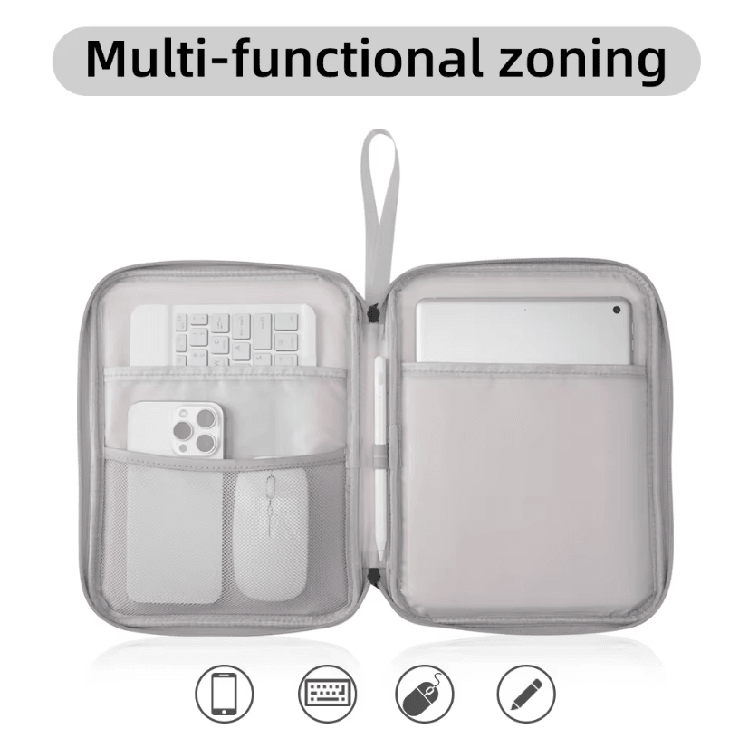 Waterproof Tablet Sleeve Bag with Zipper for iPad and 7–12.9-Inch Devices
