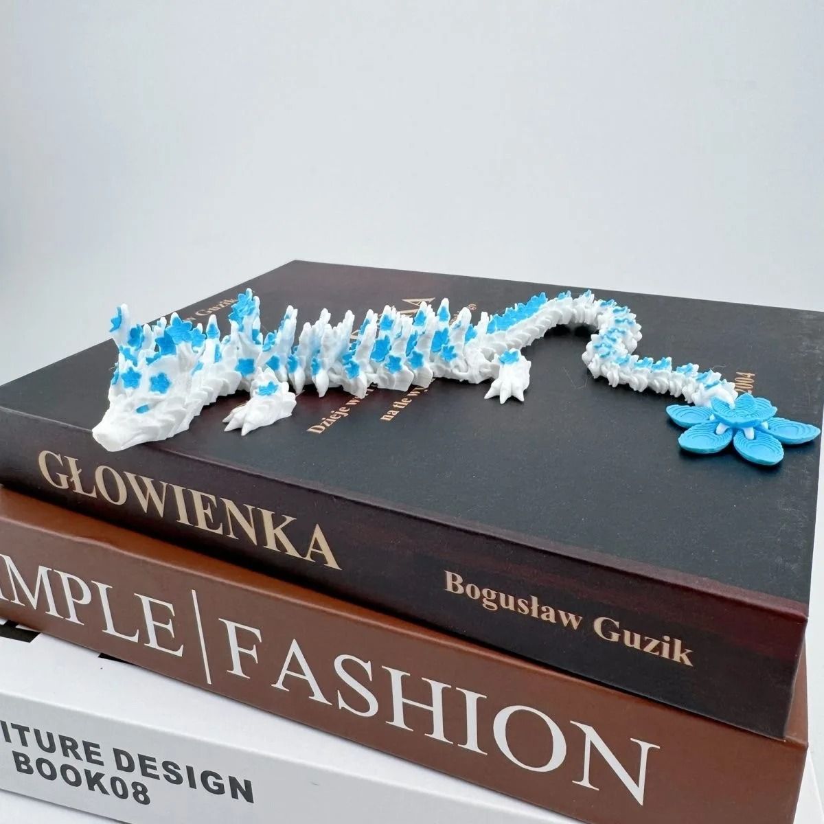 3D Printed Articulated Cherry Blossom Dragon Sculpture