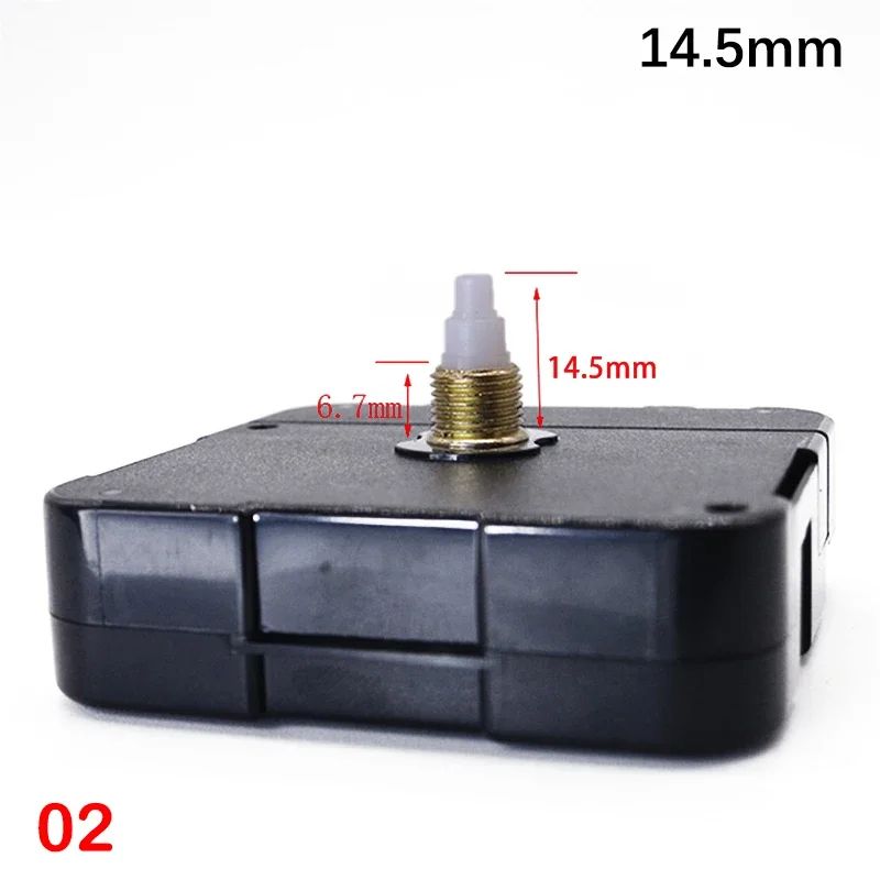 Silent Quartz Wall Clock Mechanism DIY Replacement Kit Long Shaft Movement