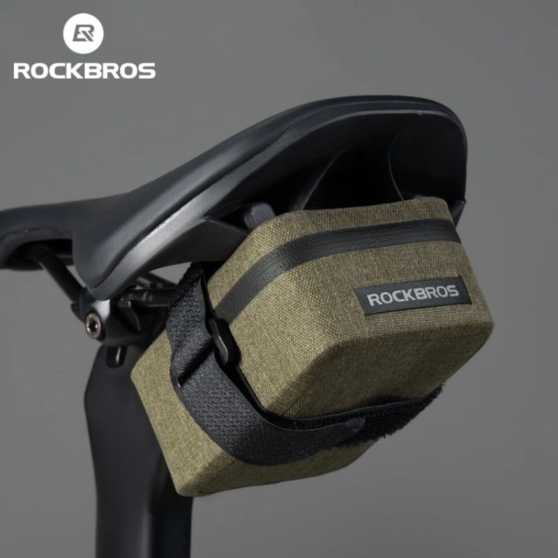ROCKBROS 0.4L Waterproof Bike Saddle Bag Lightweight MTB and Road Tail Pouch