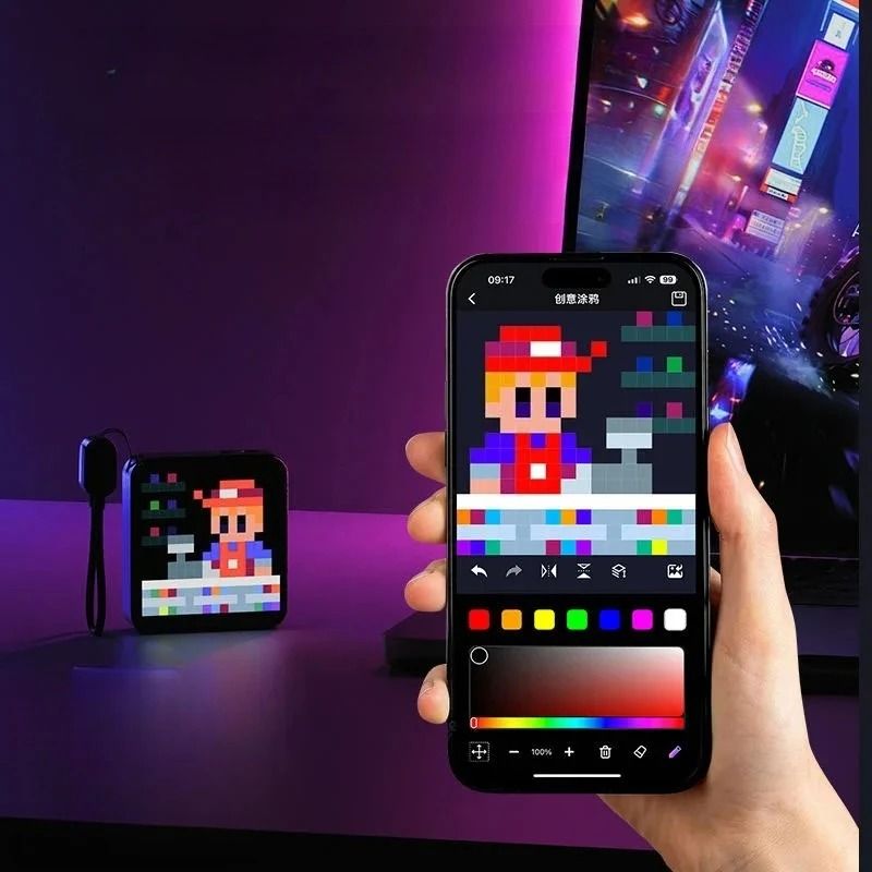 Pixel-Glow Aura Smart Power Hub