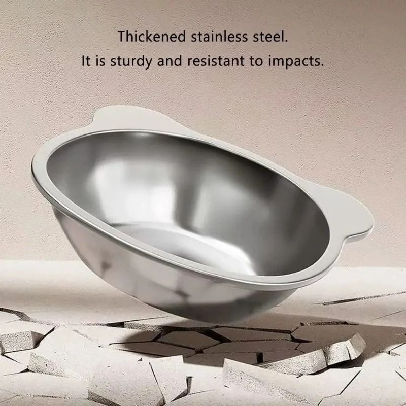 Stainless Steel Cat Bowl Elevated Tilted Cat Bowl Raised Pet Feeding Bowl