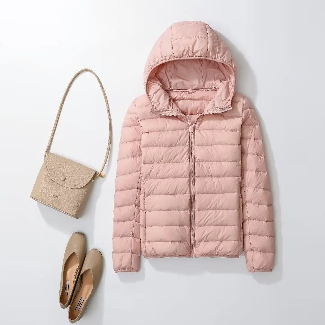 Ultra Lightweight Packable Hooded Puffer Jacket