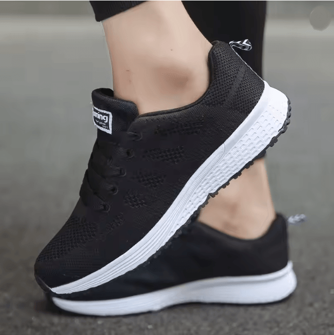Women Breathable Mesh Walking Shoes Casual Flat Sneakers