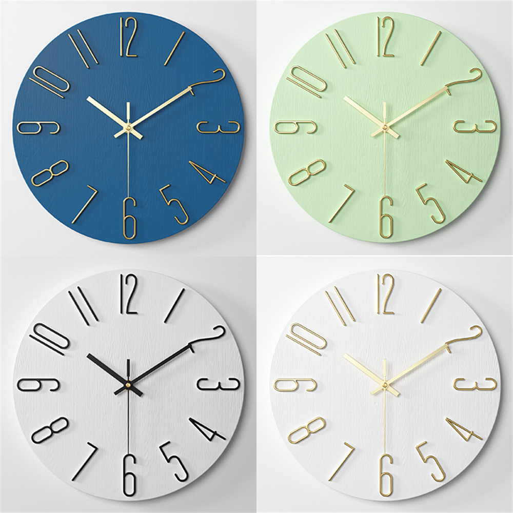 Wall Clock, Small Clock, Battery Powered Analog Clock, Home Office Bedroom Kitchen Classroom