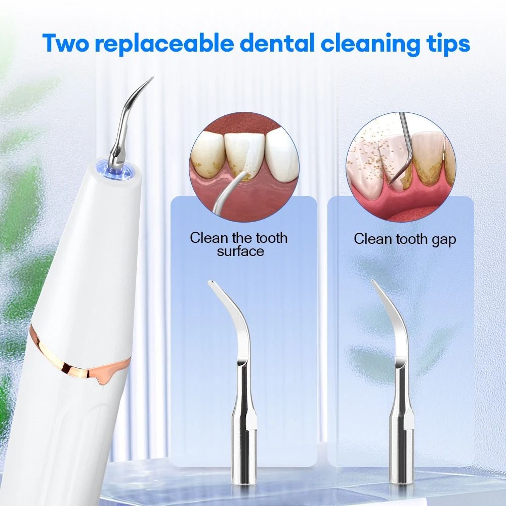 Electric Dental Scaler And Tartar Remover With Ultrasonic Plaque Cleaning Kit