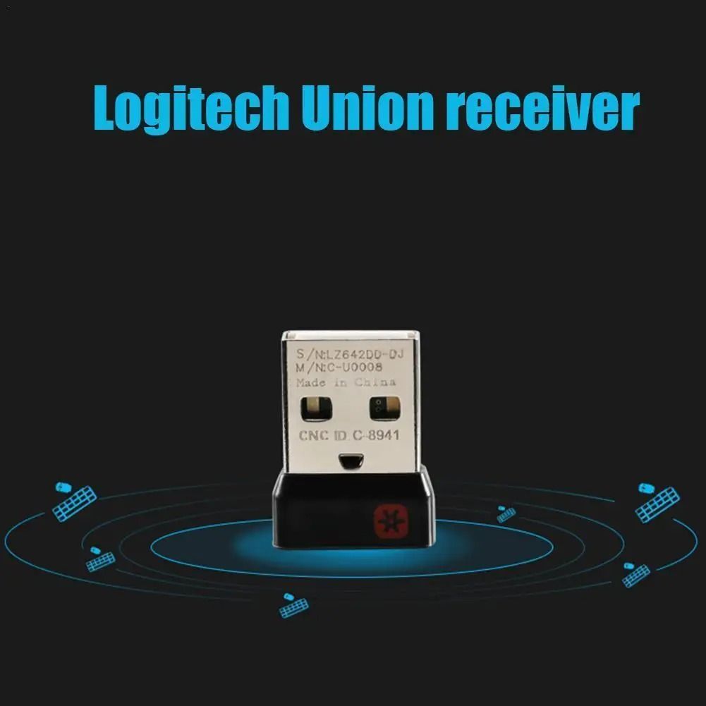USB Unifying Receiver Wireless Mouse Keyboard Dongle Multi Device Adapter