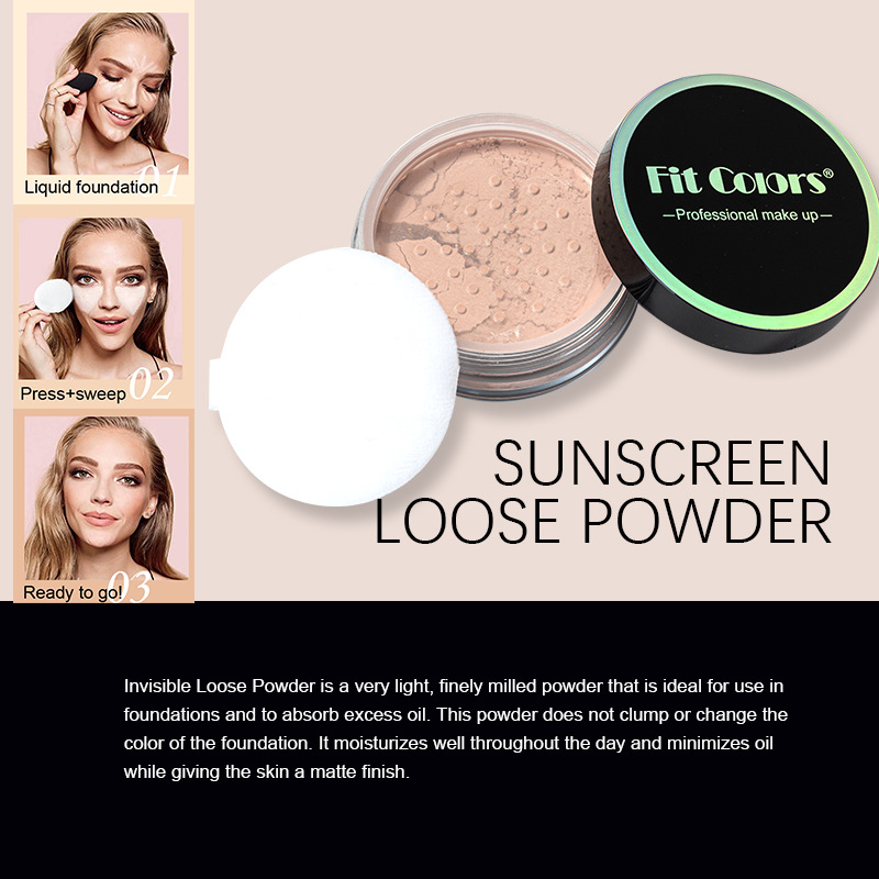 Concealer Smoothing Powder Waterproof, Sweat Resistant and Oil Resistant, Lightweight Setting Makeup Powder