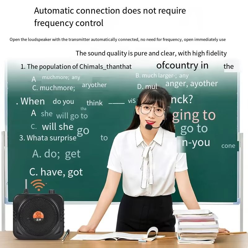 25W Bluetooth Amplifier Speaker with Wired & Wireless Microphone – Classroom, Tour Guide, and Event Voice Amplifier