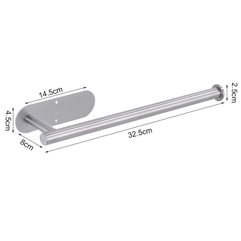 Stainless Steel Adhesive Toilet Paper Holder