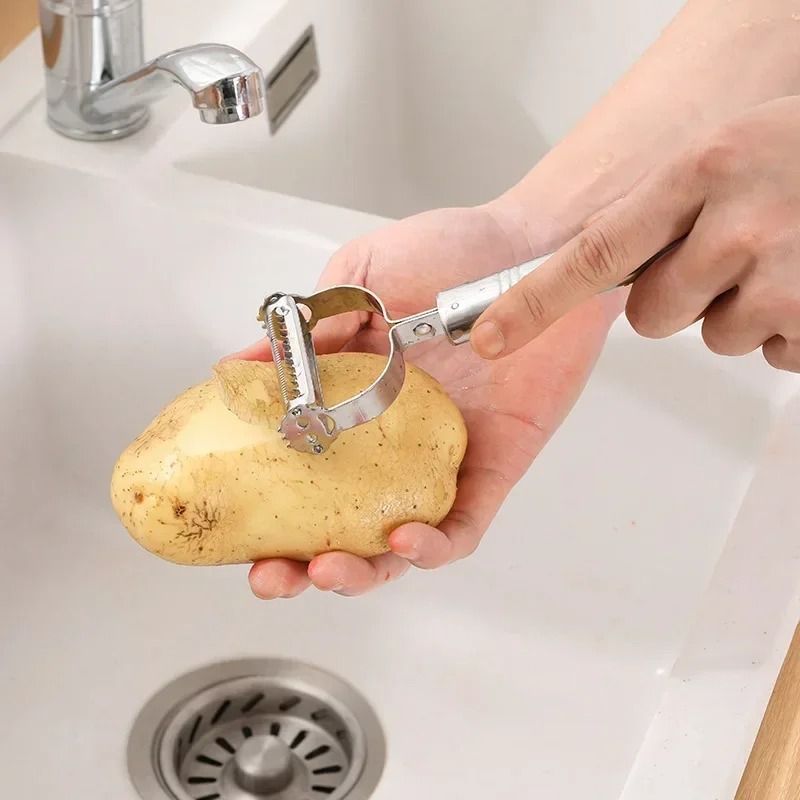 2 in 1 Stainless Steel Vegetable Peeler and Grater Kitchen Tool