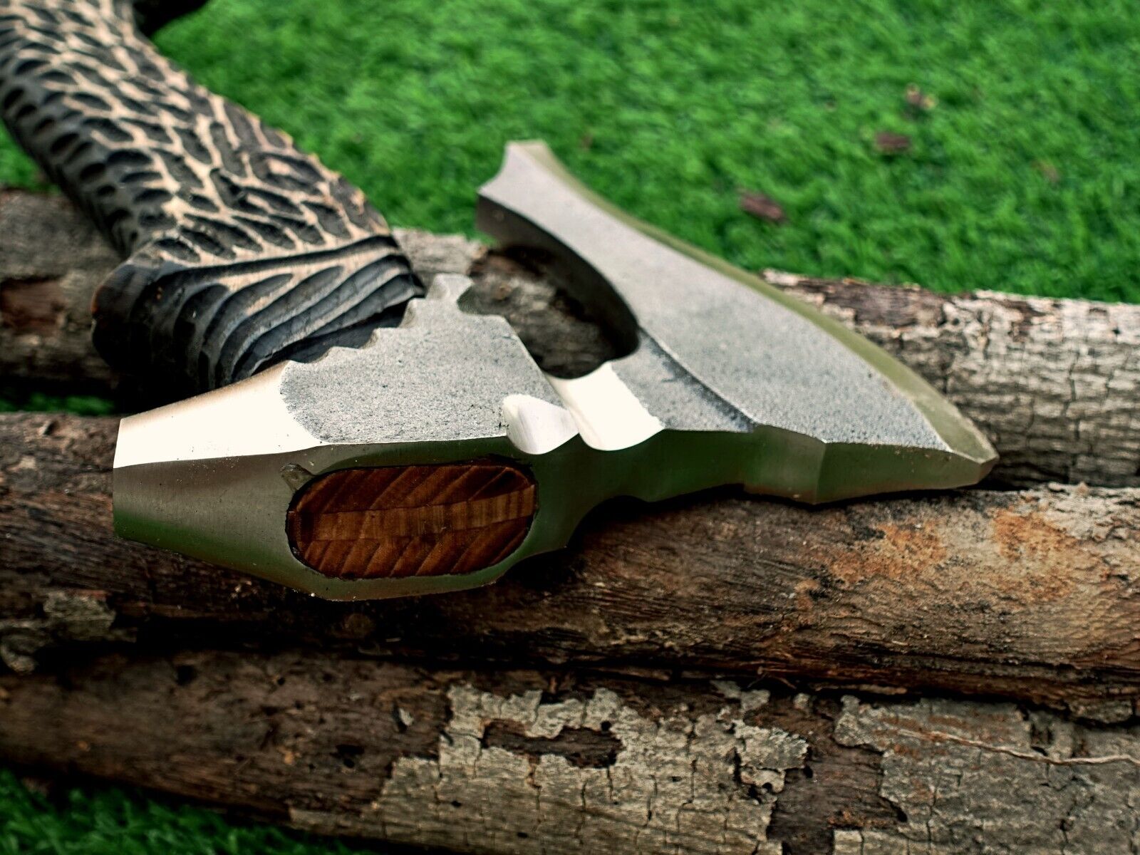 Handmade Viking Axe - Unique Design, Free Leather Cover Included