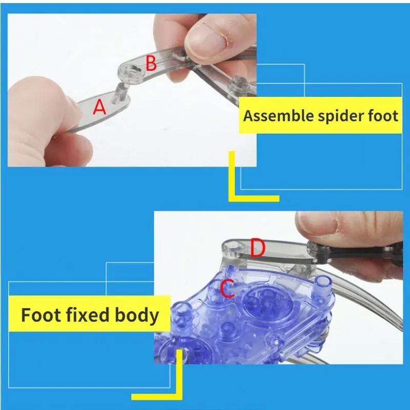 Kids Electric Robot Spider DIY STEM Assembly Toy