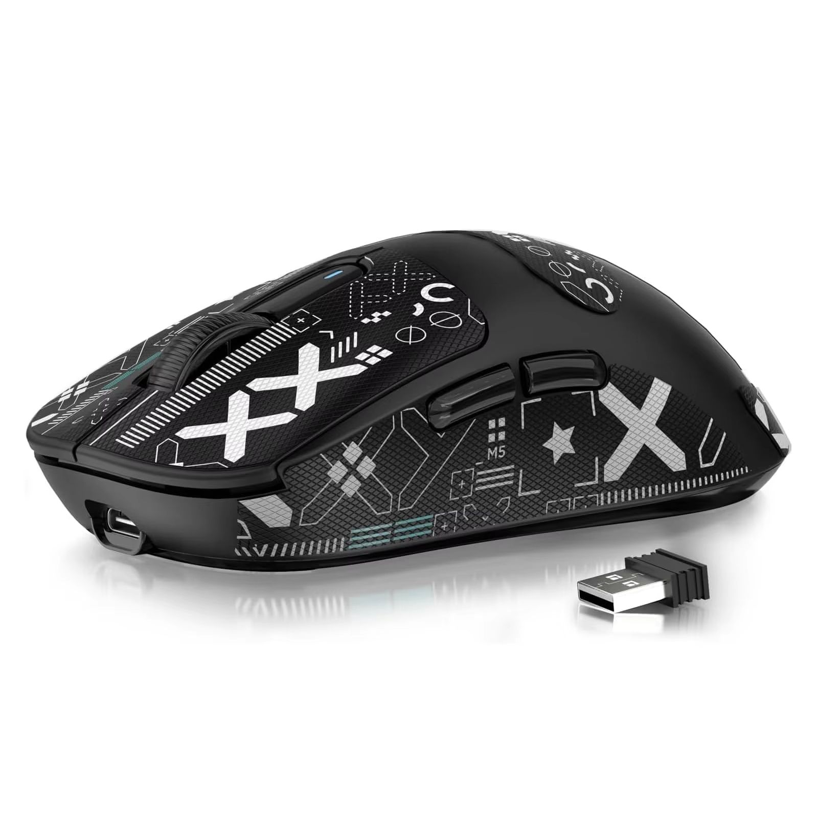 ATTACK SHARK X3 Tri-Mode Wireless Gaming Mouse, 26K DPI PAW3395, 1.73oz Lightweight, 200h Battery
