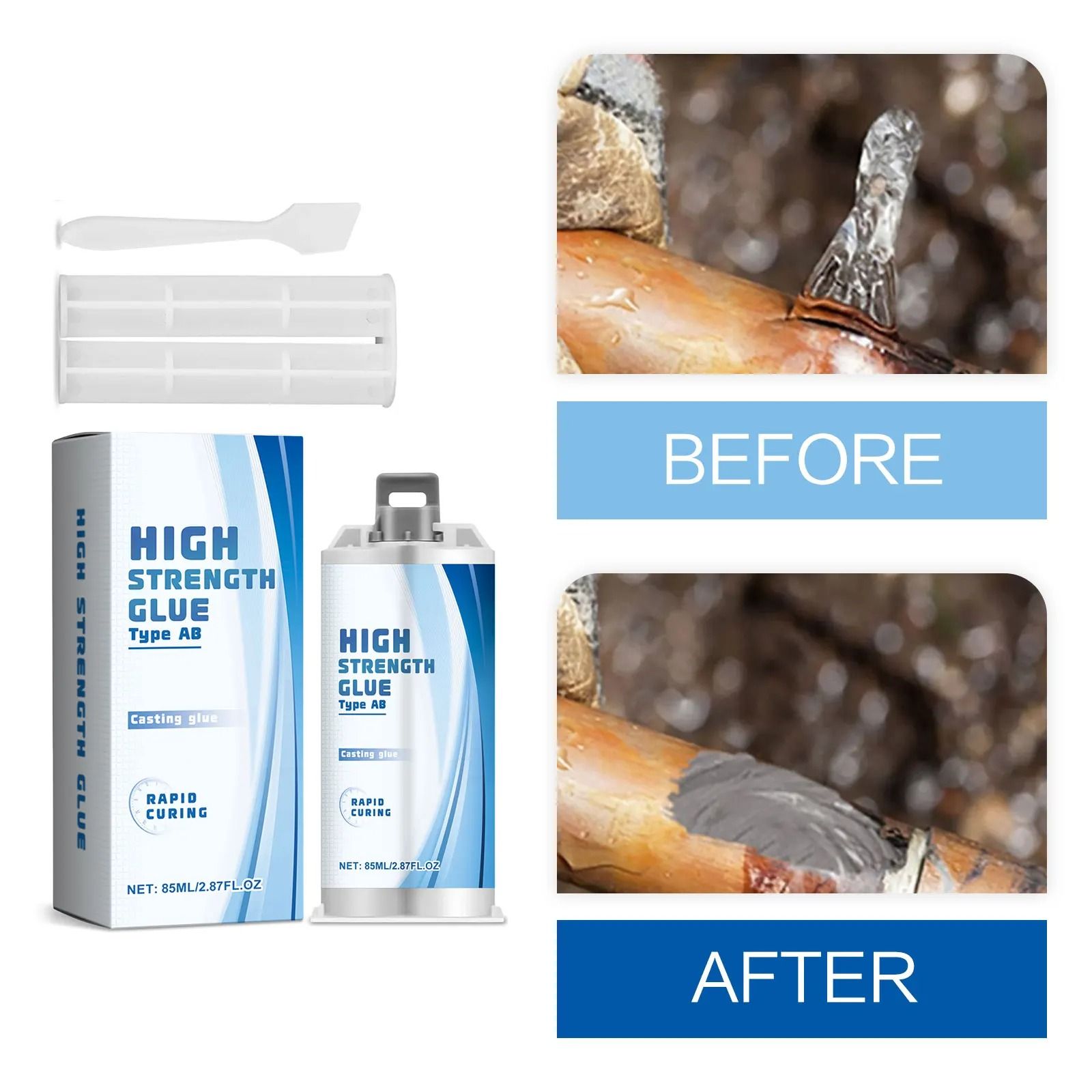 High Strength Metal Repair AB Glue Sealant