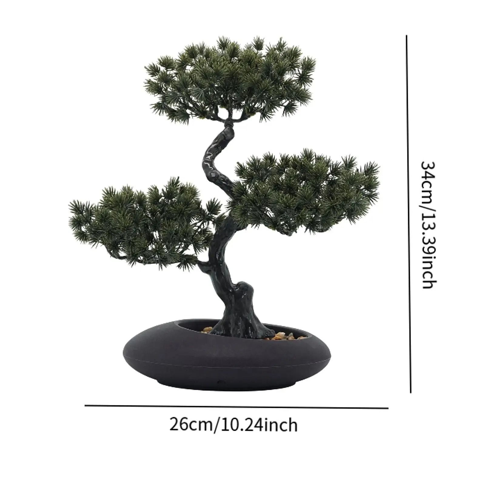 Traditional Japanese Pine Artificial Bonsai Tree