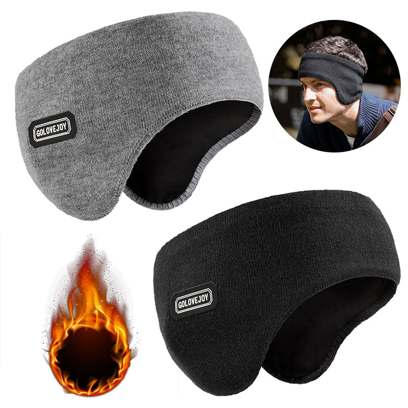 Winter Warm Earmuffs – Plush Knitted Thermal Headband for Outdoor Activities