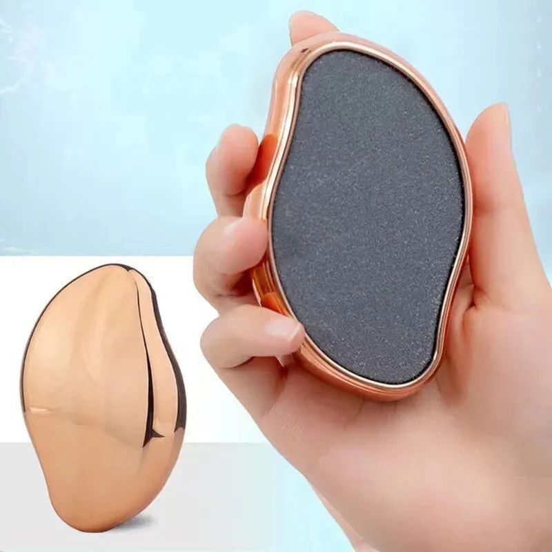 Portable Glass Foot File Callus Remover, Hand & Feet Exfoliating Sanding Stone Pedicure Tool for Smooth Crack-Free Heels