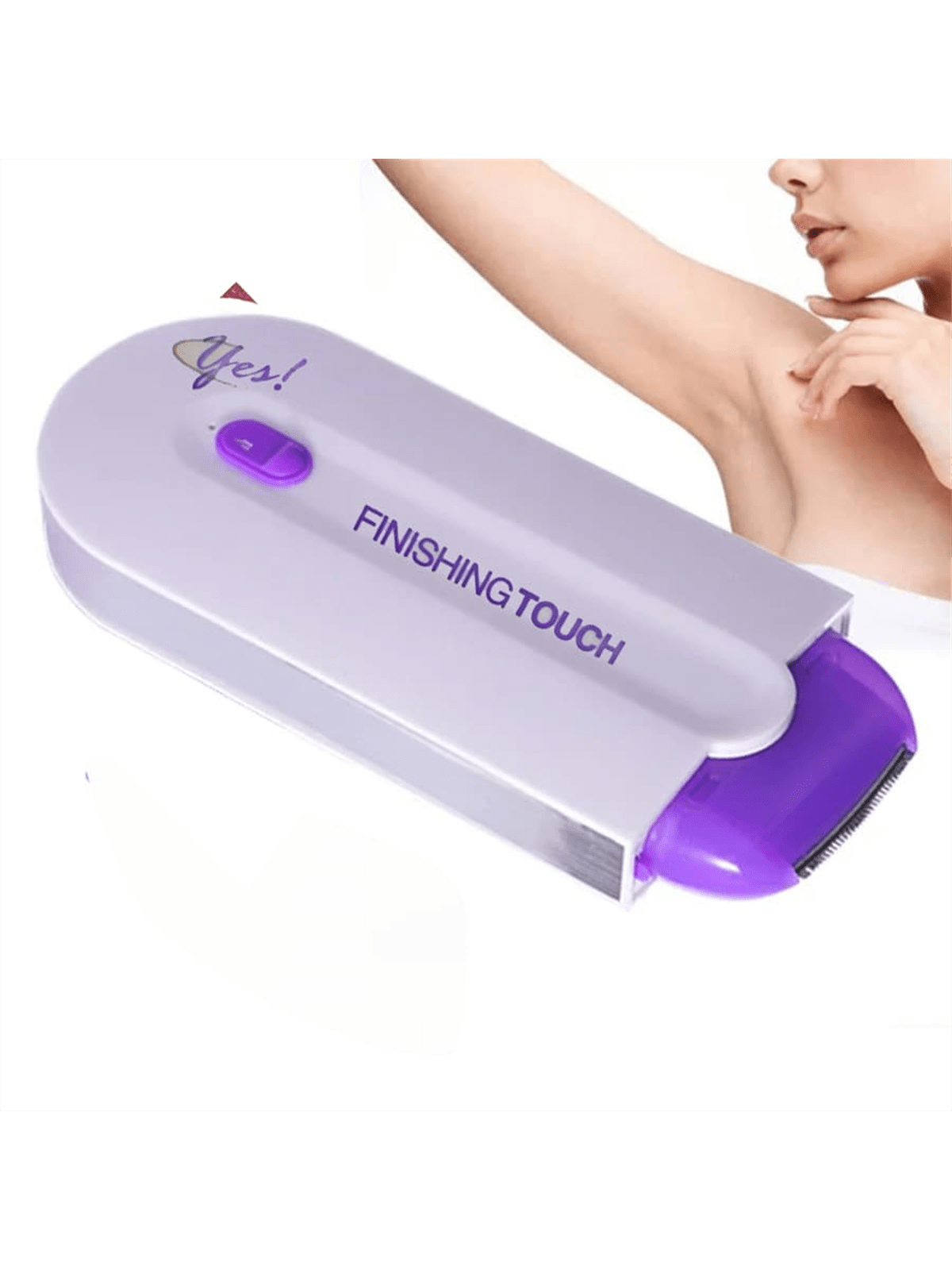 Professional female electric shaver, full body and facial, leg, bikini hair removal device, gentle for hand use.