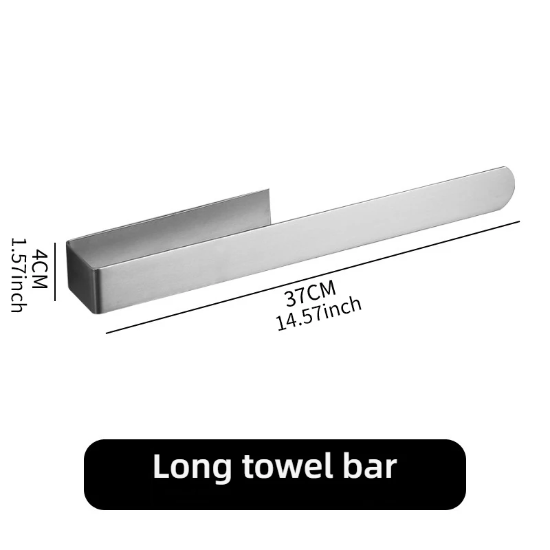 Bathroom Towel Rack, Non-punched Self-adhesive Towel Rack, Kitchen Hand Towel Rack, Household Organizer