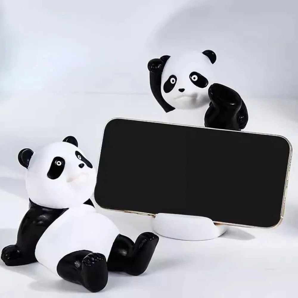 Architectural Panda Mobile Gallery | High-Fidelity Resin Sculpture & Professional Smartphone Stabilization Tech