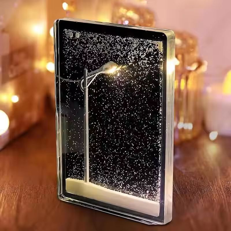 DIY Snow Scene Street Lamp Flowing Night Light Kit