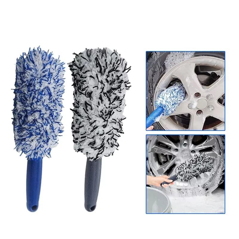 Plush Car Wheel & Rim Cleaning Brush