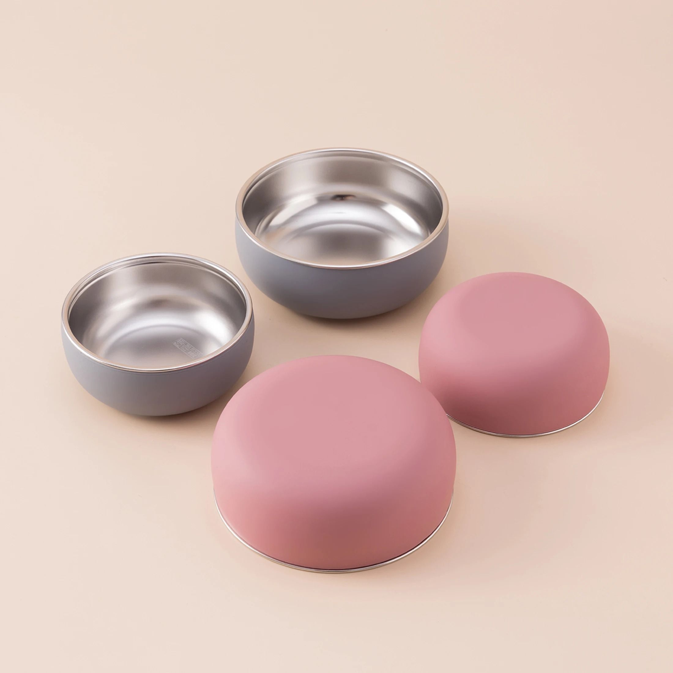 Double Layer Stainless Steel Pediatric Feeding Bowl Set