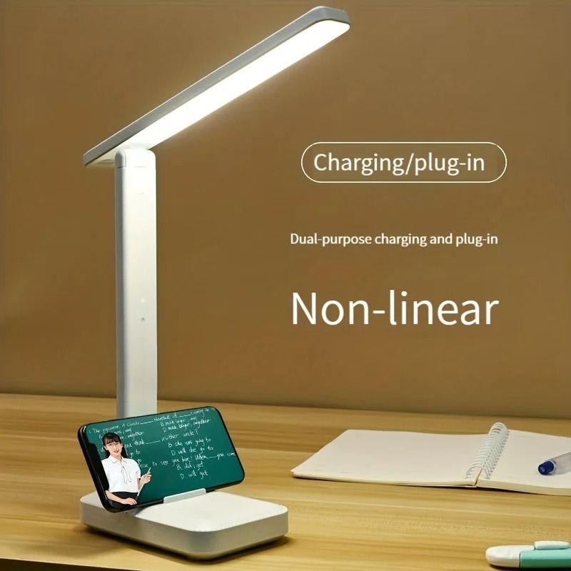 Foldable Eye-Protection Desk Lamp – Three-Speed Dimmable Study Light