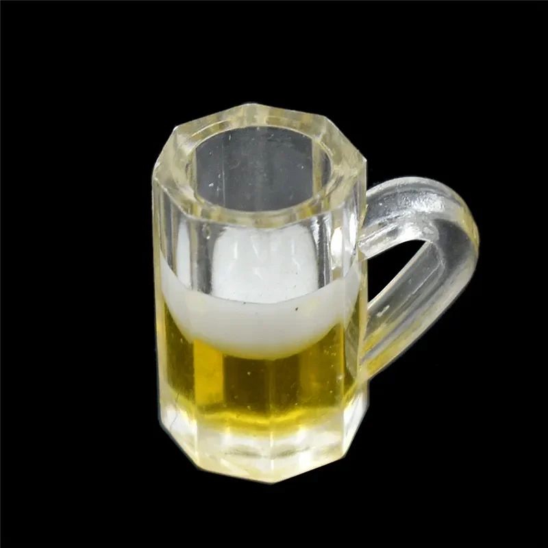 10-Piece Miniature Beer Mugs for Dollhouse Decor and Mini Bar Scenes