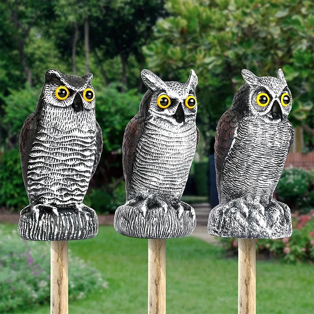 Solar Owl Bird Scare Decoy