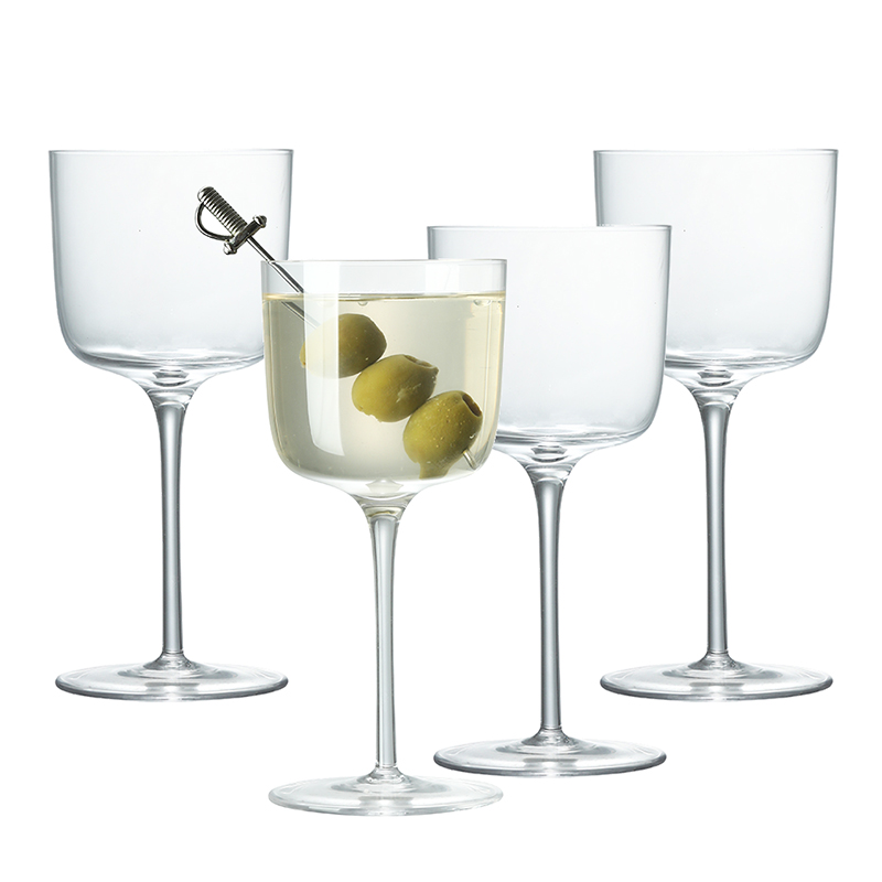 Hand Blown Martini Glasses, Nick and Nora Cocktail Glasses for Sophisticated Sips