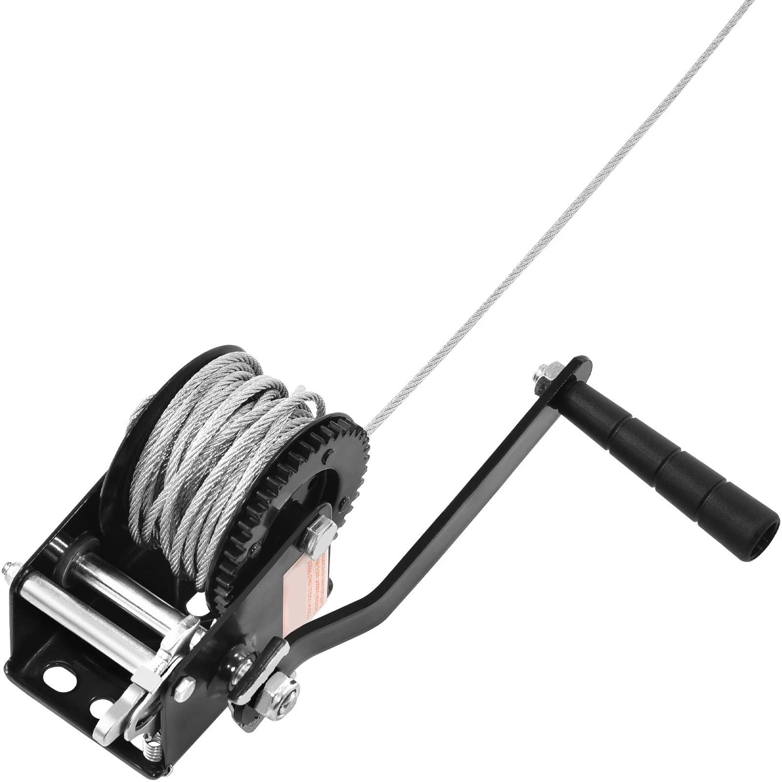 Boat Trailer Winch with Steel Cable Heavy Duty Hand Crank for ATV Towing