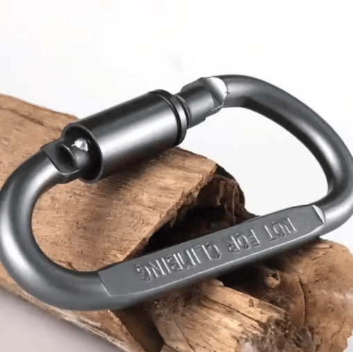6-Pack Tactical Aluminum Carabiner Keychain Hooks for EDC & Outdoor Use