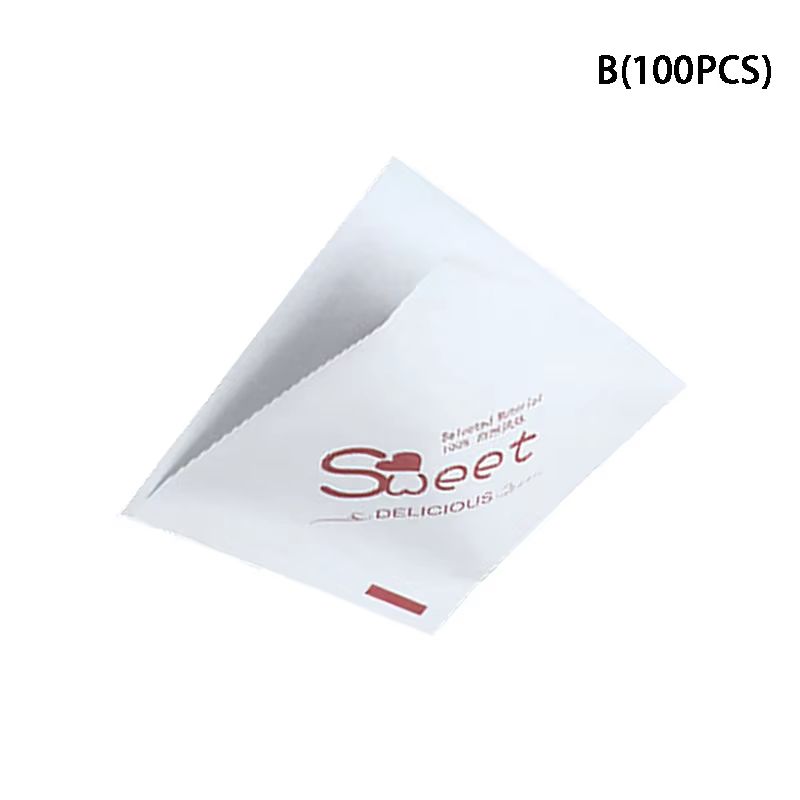 100Pcs Kraft Paper Sandwich Wrap - Disposable Oil-Proof Triangle Food Packing BagS