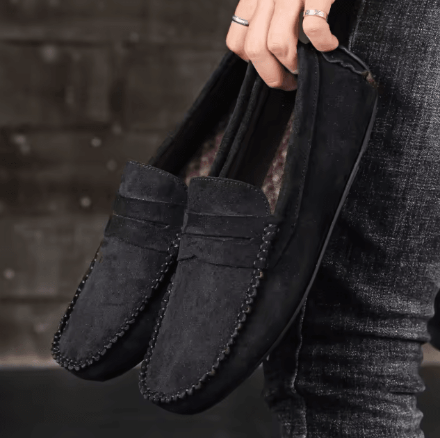 UrbanEase Mens Suede Casual Loafers Breathable Slip On Driving Boat Shoes