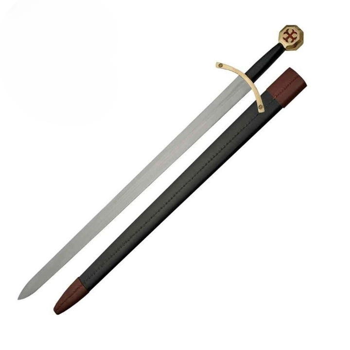 Sword of Reverence: 440/c Stainless Steel Templar Blade - The Knight's Elegance