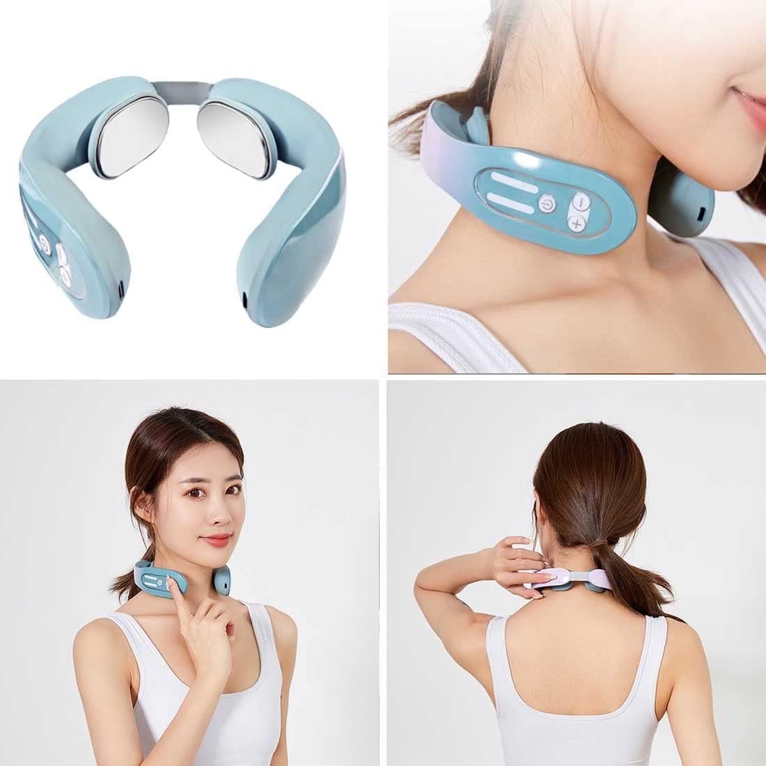 EMS Neck Acupoints Lymphvity Massager Device
