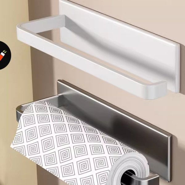 Magnetic Paper Towel Holder for Kitchen, No-Drill Cabinet Rack & Storage Shelf