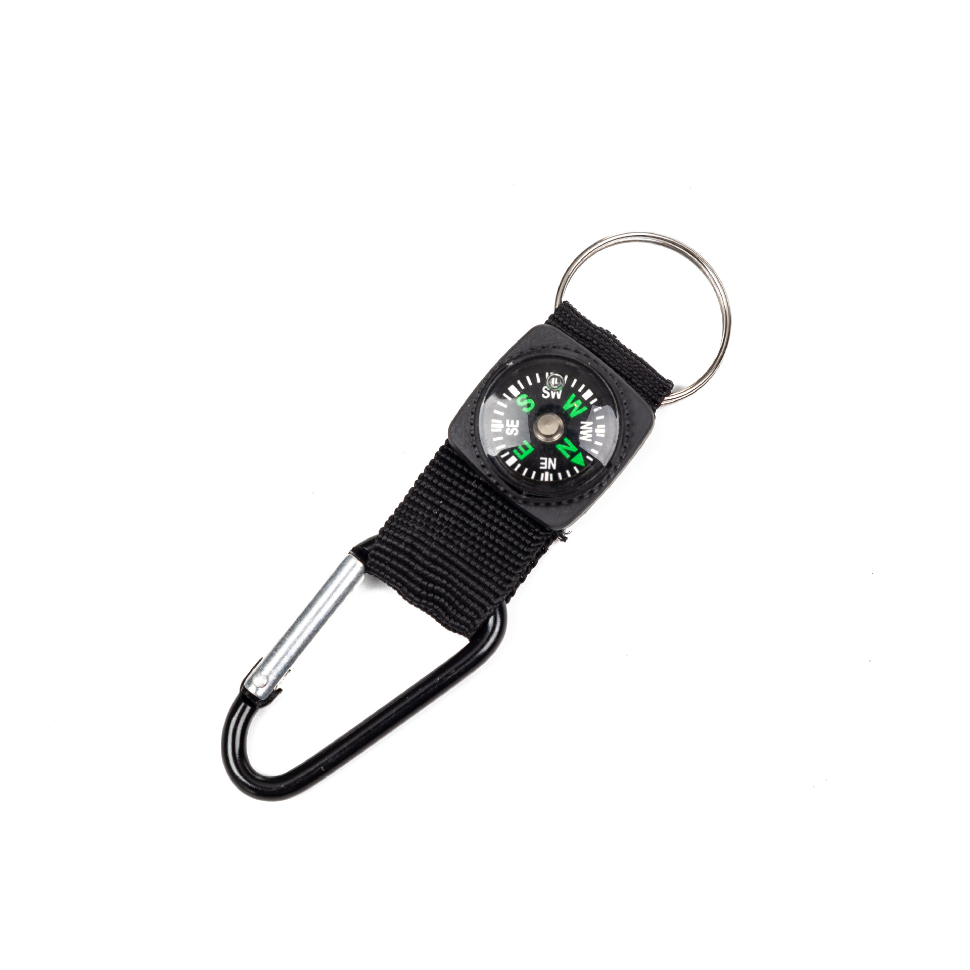 Durable D-ring Carabiner with Built-in Compass  Ultimate Survival Tool for Adventures