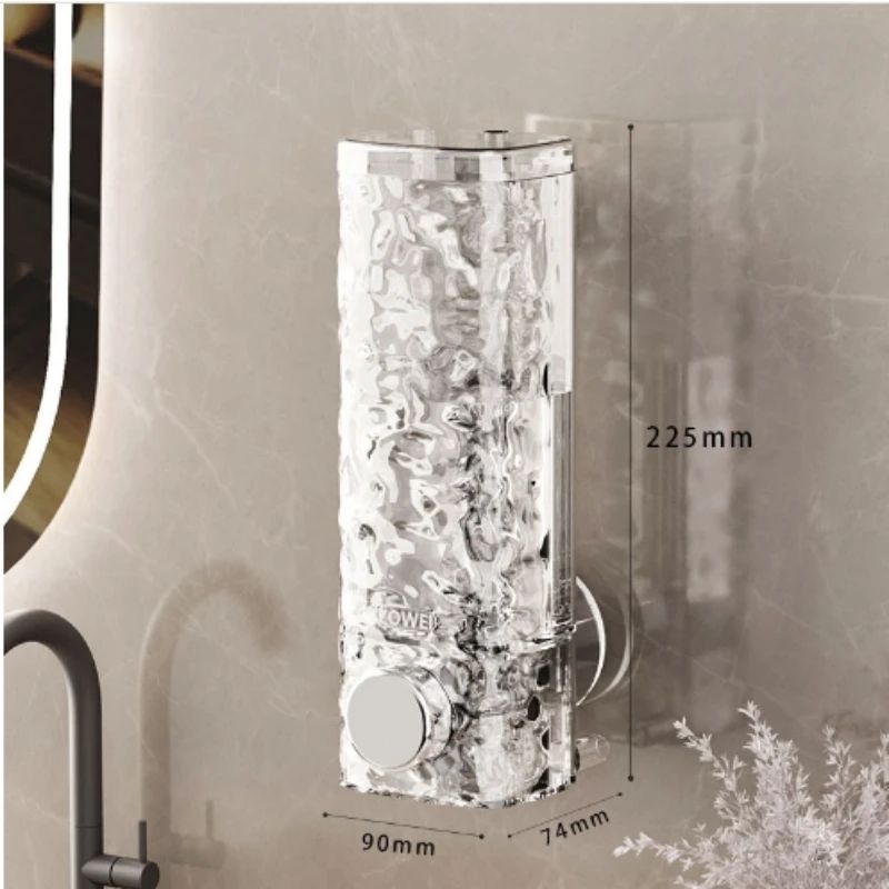EasyMount No-Drill Wall Soap Dispenser - Suction Cup, Refillable & Space-Saving