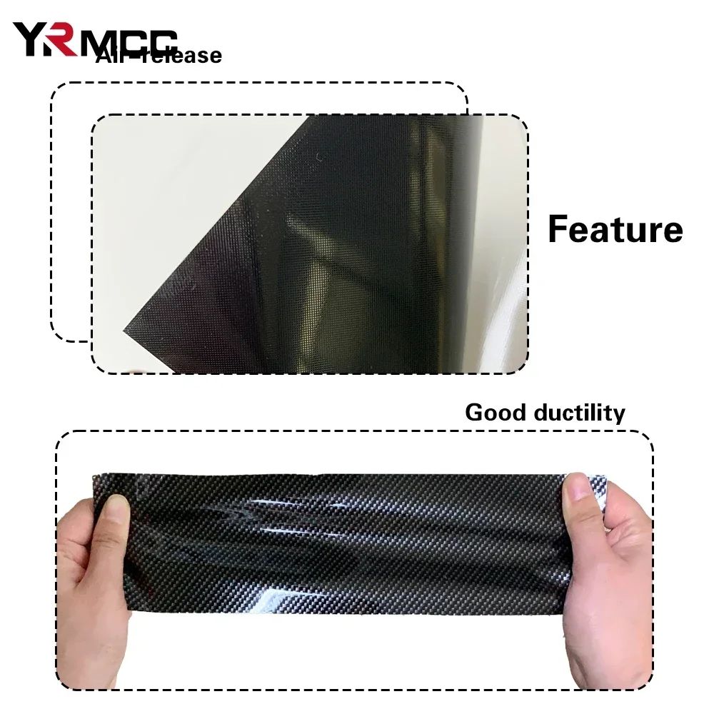 Carbon Fiber Vinyl Wrap Film 150x50cm Waterproof 3D 4D 5D 6D Car Sticker