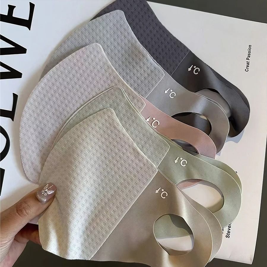 Ice Silk Sun Protection Face Mask Cooling Summer Sunscreen Mask for Women