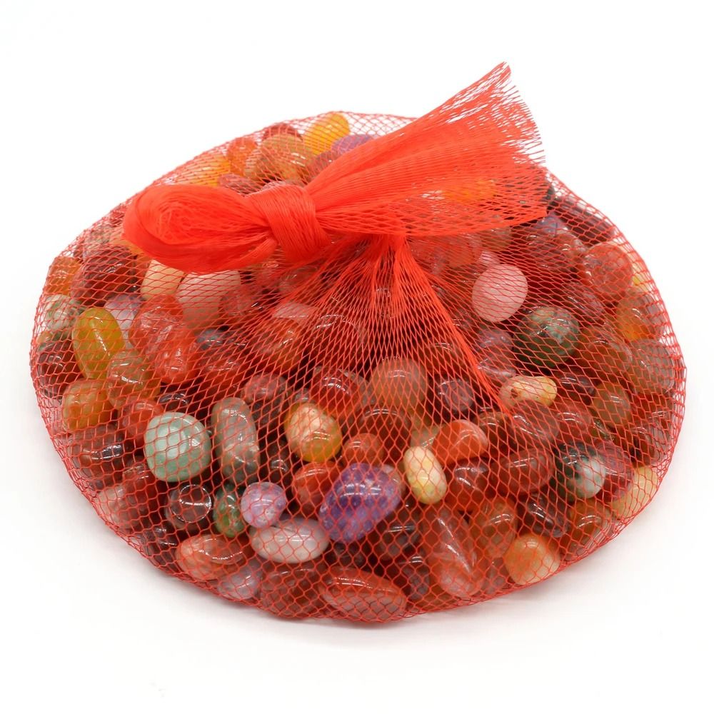 Rain-Flower Zen Stones | Polished Natural Agate Pebbles | Executive Aquascape & Reiki Sanctuary Decor