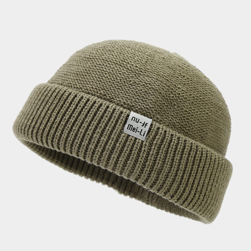 Skullcap Autumn Women Winter, Fisherman Beanies Hat, Hip Hop Knitted Hat