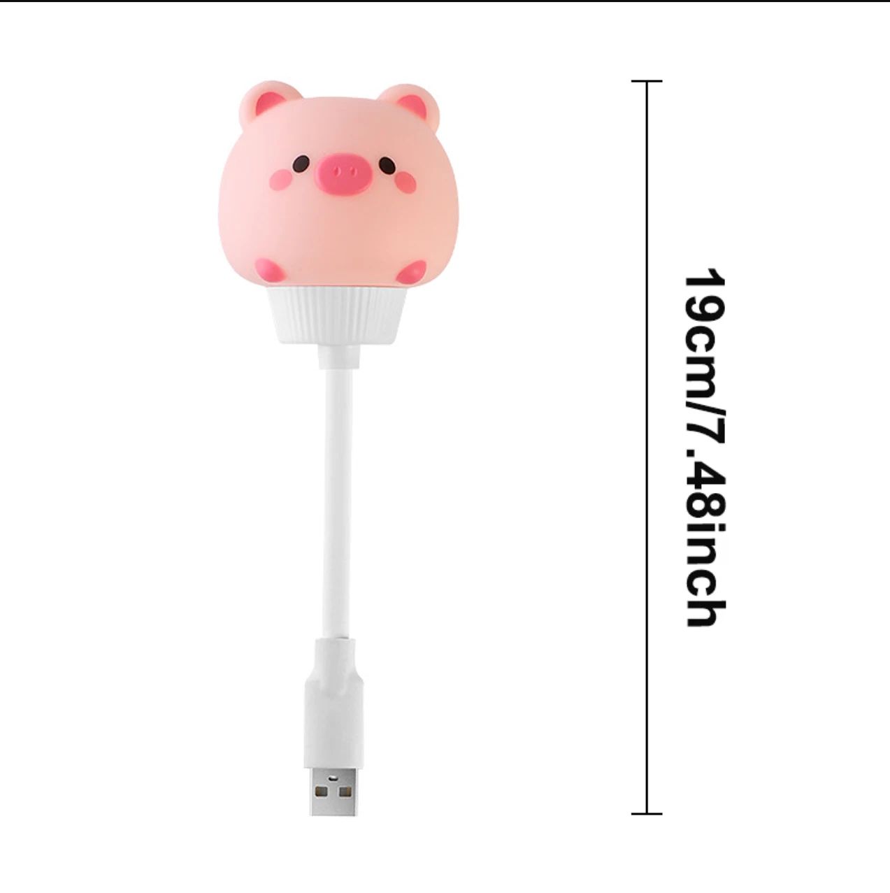 Cute Cartoon Bear & Kitten USB LED Night Light – Voice & Remote Control Kids Bedside Lamp