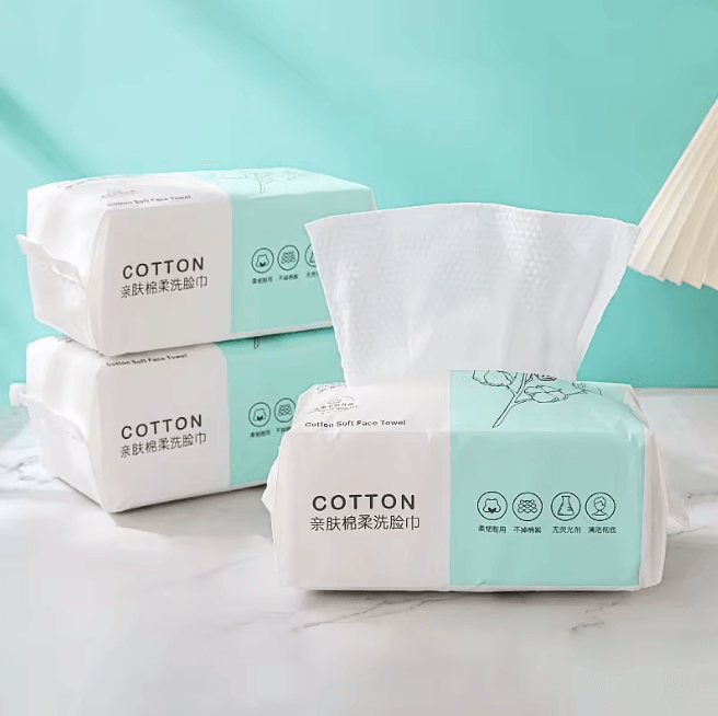 PureSoft Disposable Face Towels Cotton Makeup Remover Cleansing Towels